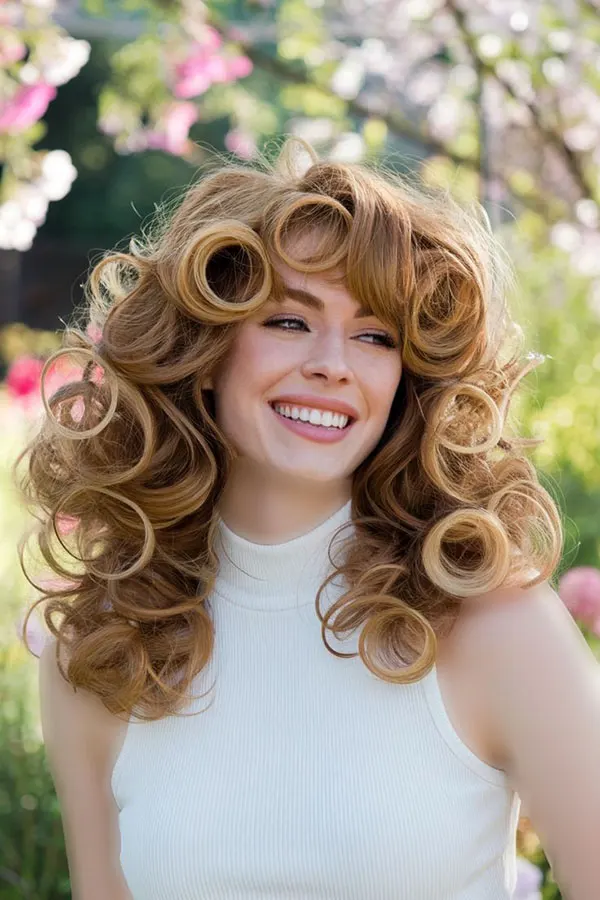 31 مدل مو فر درشت؛ فرهای درخشان که نگاهو میخکوب میکنن😍 33 Coarse curly hairstyle 31