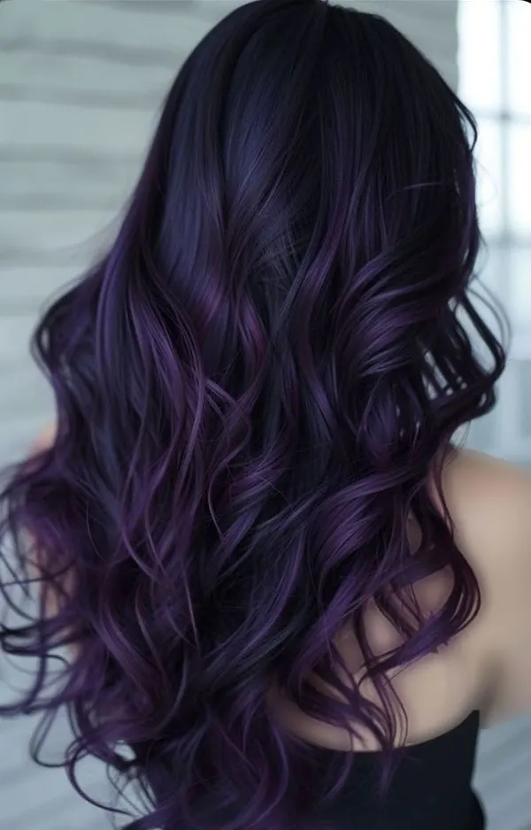Dark purple hair color 16