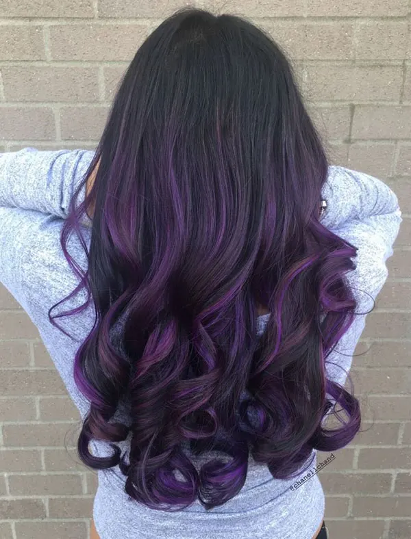 Dark purple hair color 17