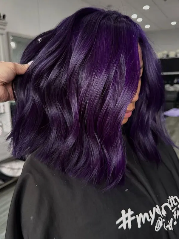 Dark purple hair color 21