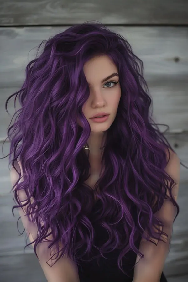 Dark purple hair color 22