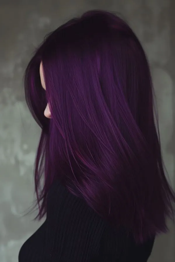 Dark purple hair color 24
