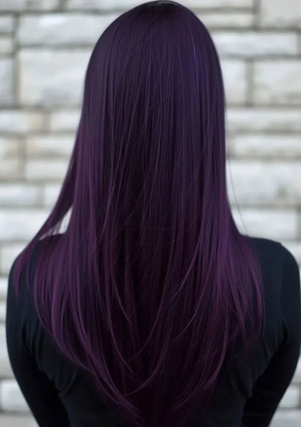Dark purple hair color 28