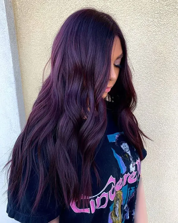 Dark purple hair color 29