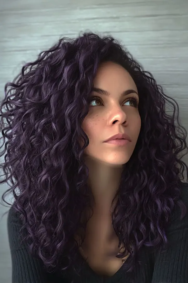 Dark purple hair color 3