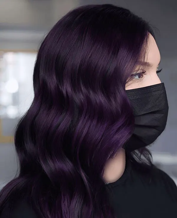 Dark purple hair color 4