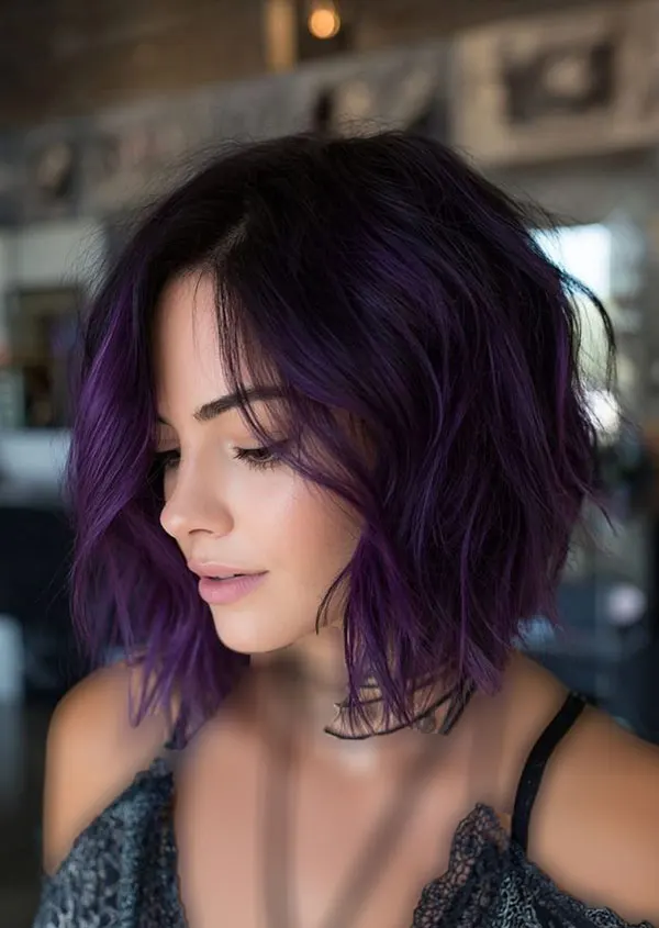 Dark purple hair color 8