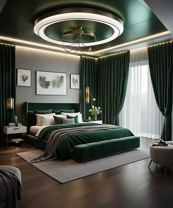 37 ایده چیدمان اتاق خواب دونفره؛ از ترندهای شیک تا حس واقعی آرامش 19 Double bedroom layout 17