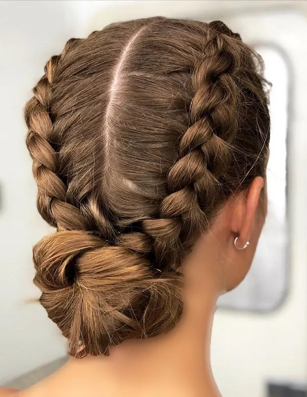 آموزش بافت مو هلندی در 5 دقیقه؛ برجسته و حرفهای! 5 Dutch hair weave tutorial 1