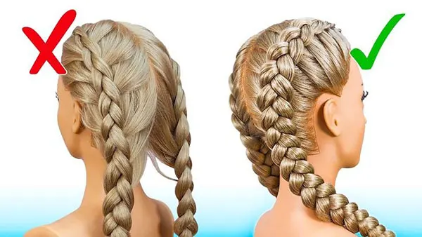 آموزش بافت مو هلندی در 5 دقیقه؛ برجسته و حرفهای! 12 Dutch hair weave tutorial 10