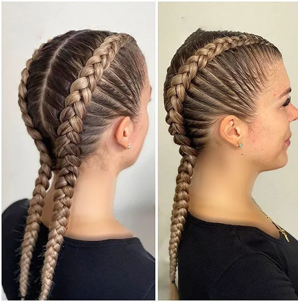 آموزش بافت مو هلندی در 5 دقیقه؛ برجسته و حرفهای! 21 Dutch hair weave tutorial 18