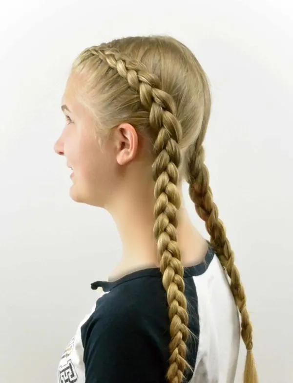 آموزش بافت مو هلندی در 5 دقیقه؛ برجسته و حرفهای! 9 Dutch hair weave tutorial 5