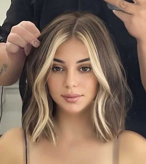 ایده رنگ کردن جلوی مو 2026 ؛ ترند خفن برای تغییر استایل! 7 Dyeing the front of the hair 5