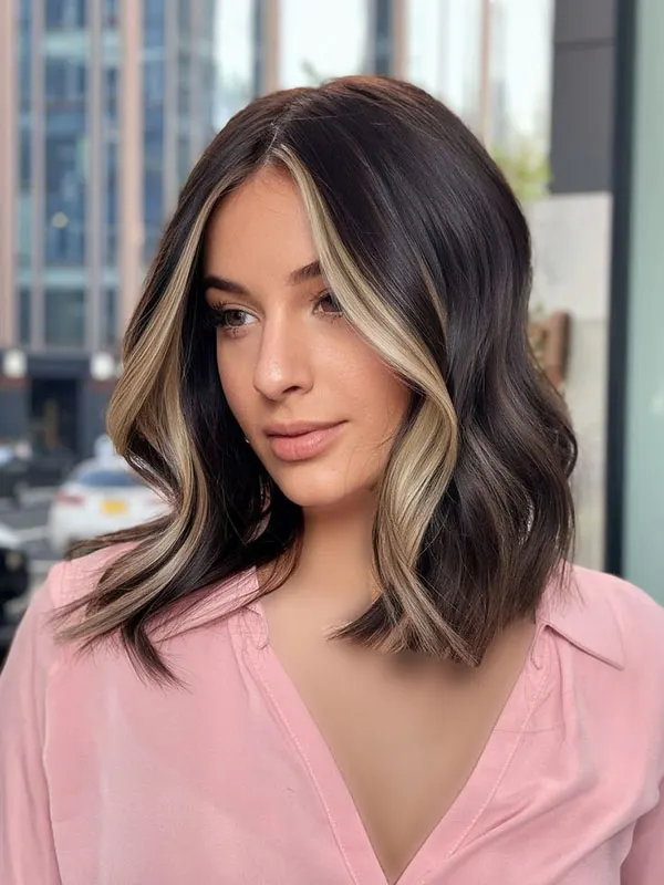 ایده رنگ کردن جلوی مو 2026 ؛ ترند خفن برای تغییر استایل! 13 Dyeing the front of the hair 9