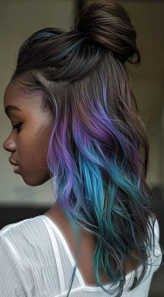Fantasy color for girls lower hair 1