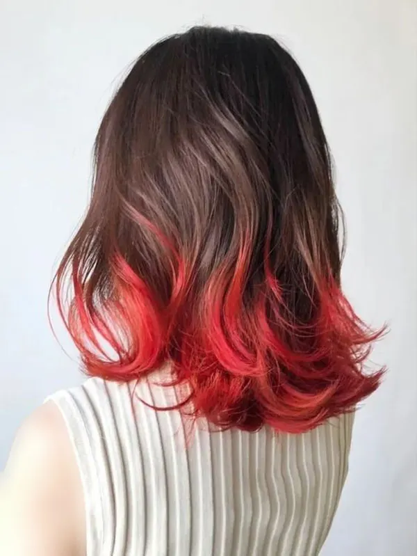 Fantasy color for girls lower hair 12