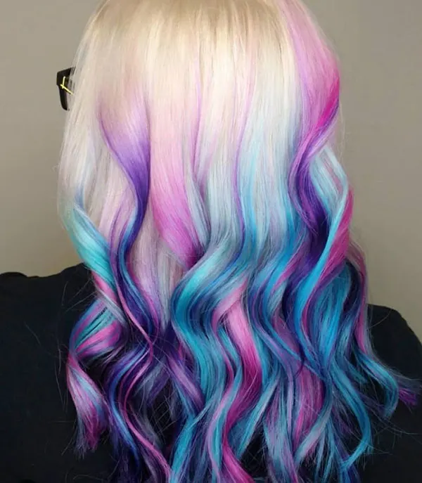 Fantasy color for girls lower hair 3