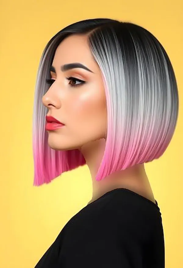 Fantasy color for girls lower hair 9
