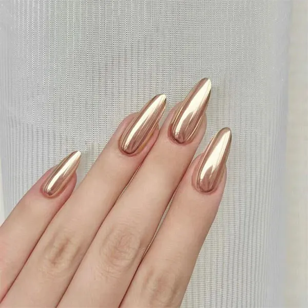 31 مدل ناخن طلایی دخترانه | مینیمال یا شایندار؟ هر دوش ترند 💛 26 Golden nail model 24