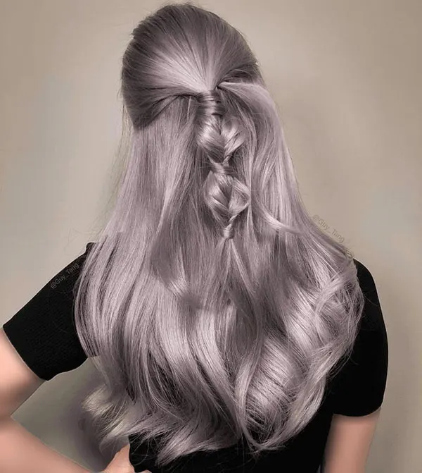 Gray lilac hair color 14