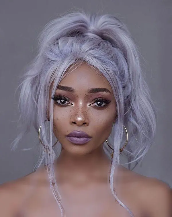 Gray lilac hair color 29