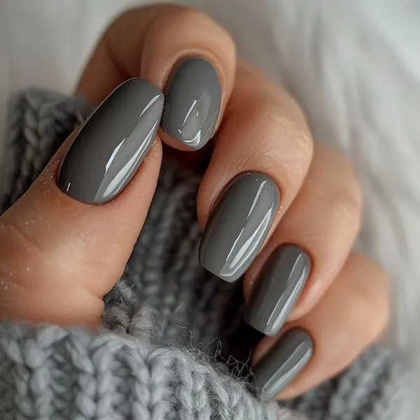 Gray nail design 14