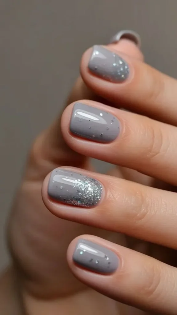 Gray nail design 8