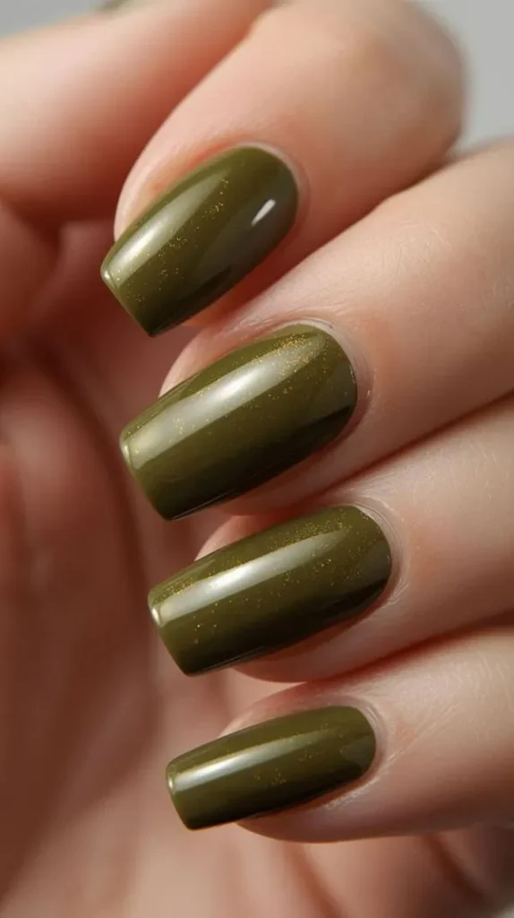 Green nail design 10
