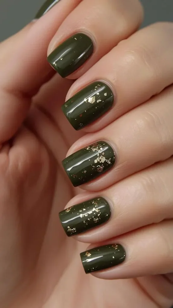 Green nail design 12