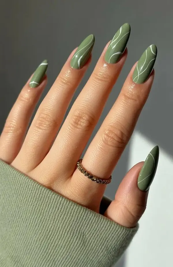 Green nail design 30