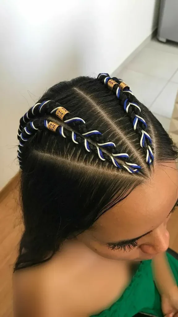 Hair weave with thread 10