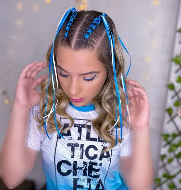 Hair weave with thread 12