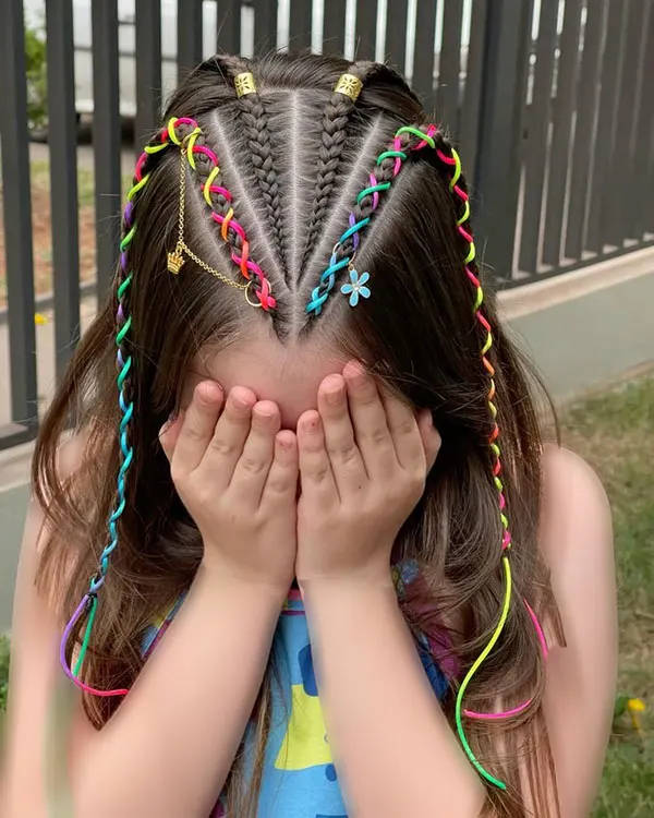 Hair weave with thread 13