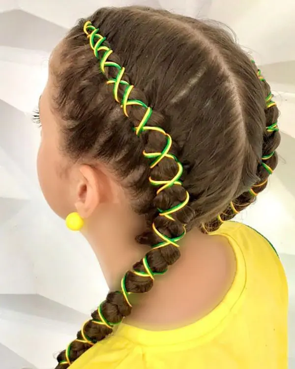 Hair weave with thread 5