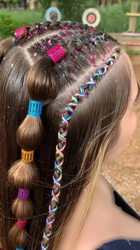 Hair weave with thread 9
