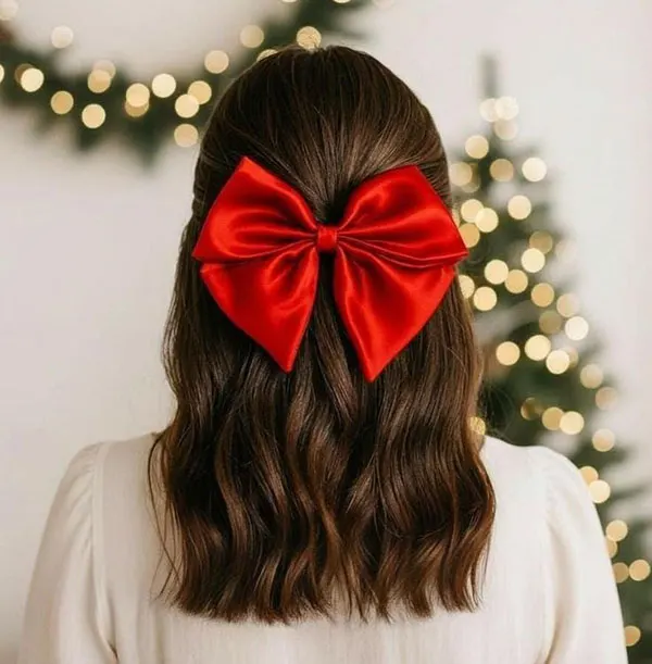 37 مدل مو با پاپیون کیوت | انتخاب بامزه برای مهمونی و قرار 😎 29 Hairstyle with a bow 23