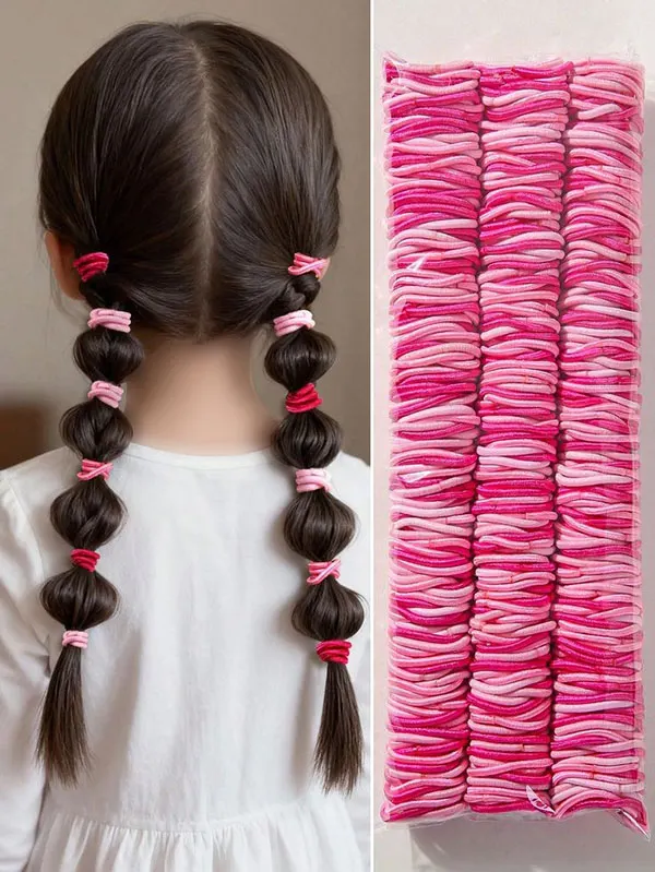 Hairstyle with elastic 14