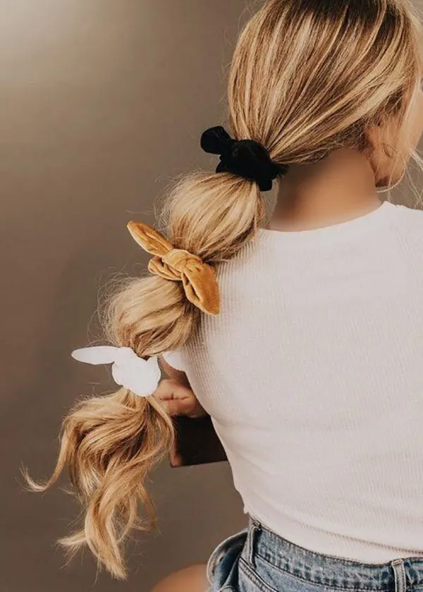 Hairstyle with elastic 26