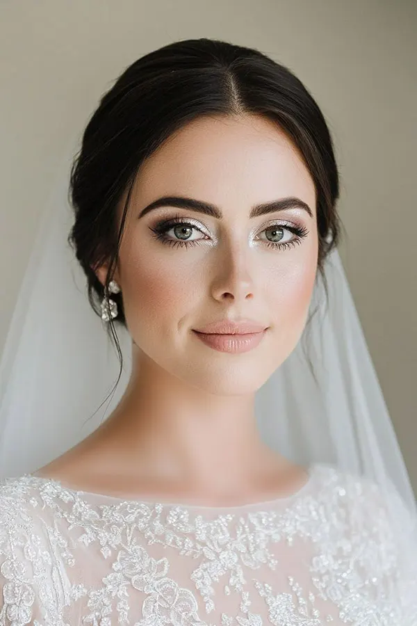 Light bridal makeup 16