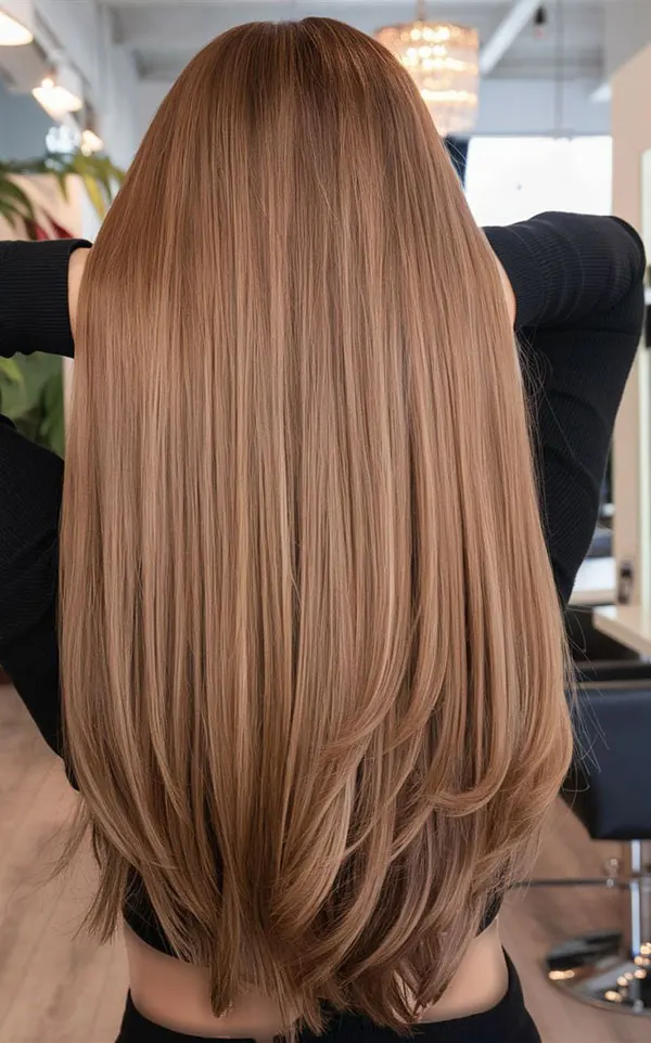 33 مدل رنگ مو شیر شکلاتی؛ وقتی موهات گرم، شیک و همیشه ترنده! 18 Milk chocolate hair color 14
