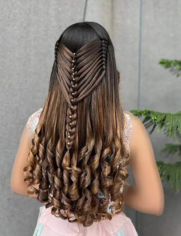 34 مدل بافت مو مجلسی باز؛ ترند امسال برای مهمونیهای لاکچری 😍 20 Open backed hair weave model 20