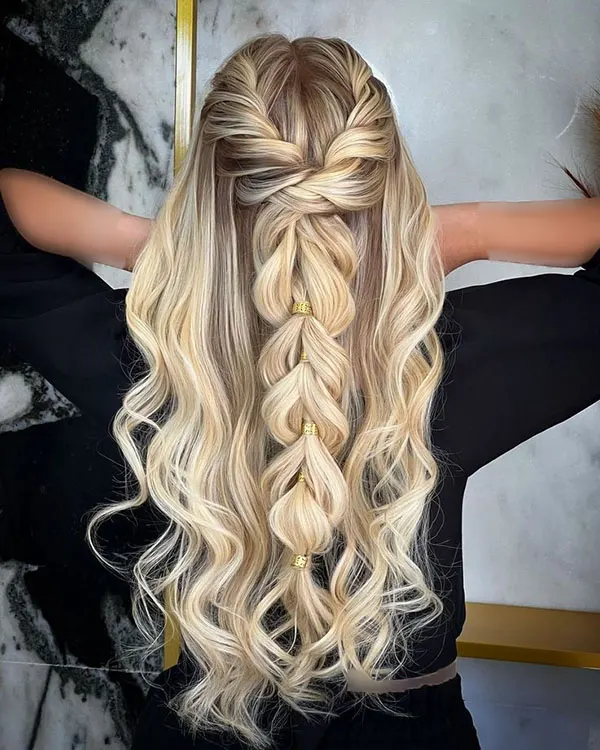 34 مدل بافت مو مجلسی باز؛ ترند امسال برای مهمونیهای لاکچری 😍 27 Open backed hair weave model 28
