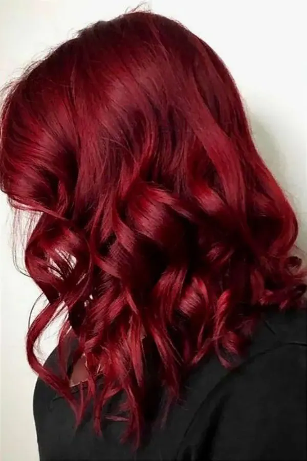 Ruby burgundy hair color 19