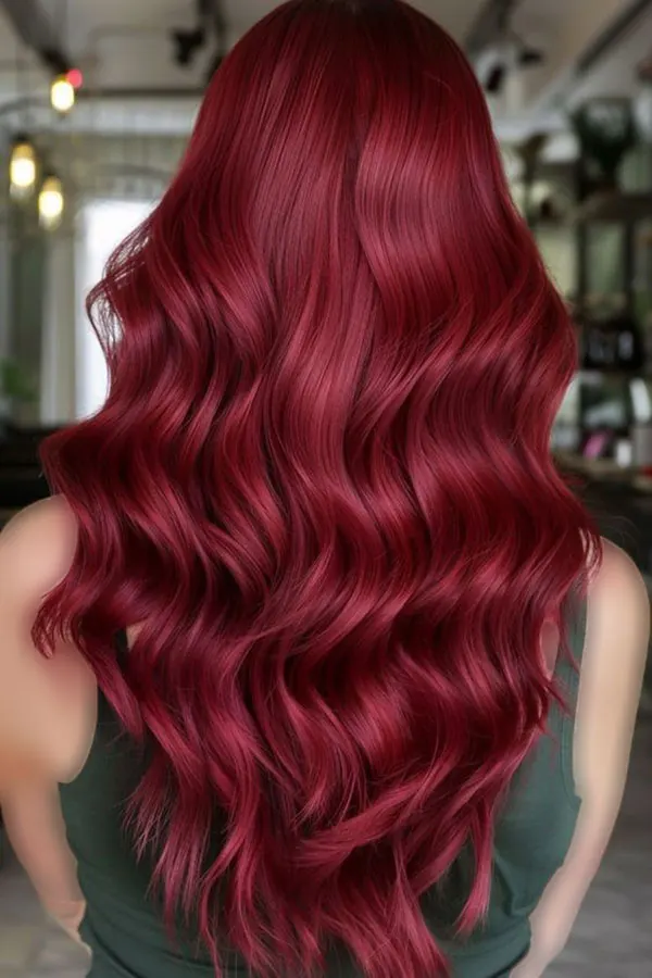 Ruby burgundy hair color 2