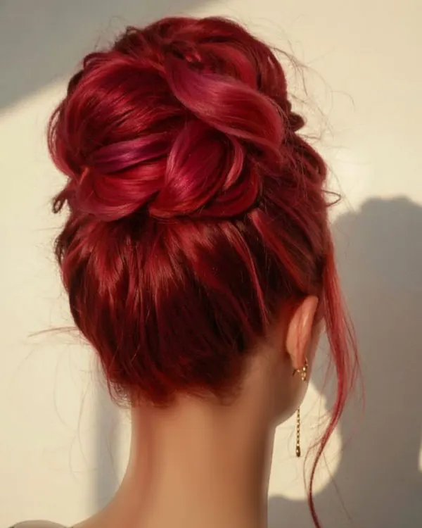 Ruby burgundy hair color 23