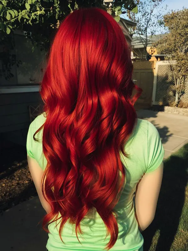 Ruby burgundy hair color 25
