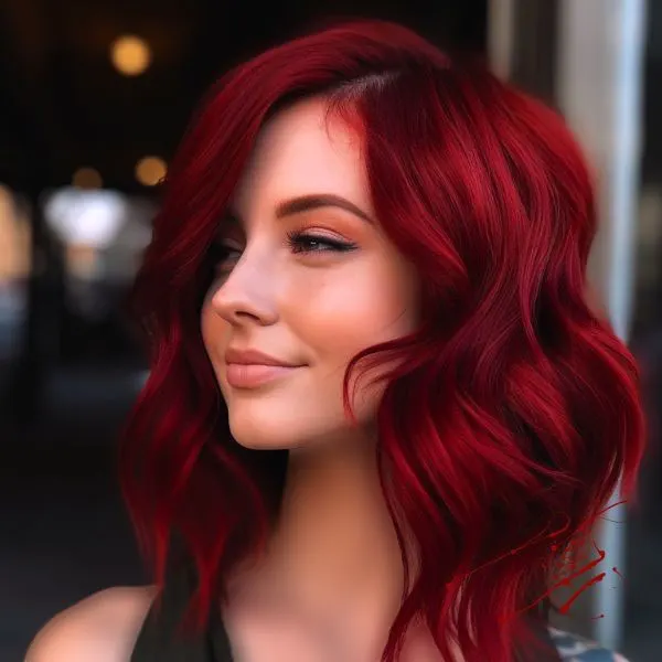 Ruby burgundy hair color 27