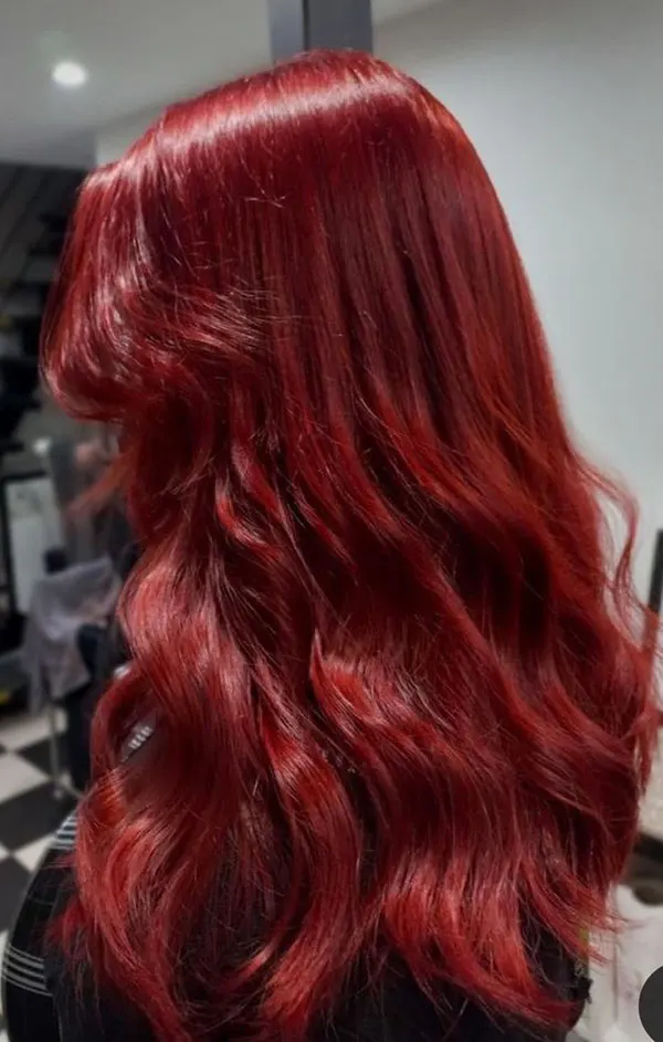 Ruby burgundy hair color 34