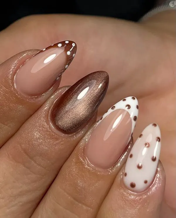 Short almond nail style 2