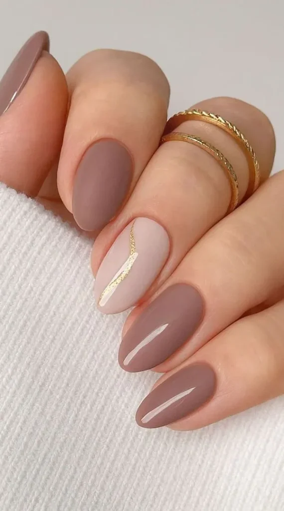 Short almond nail style 23
